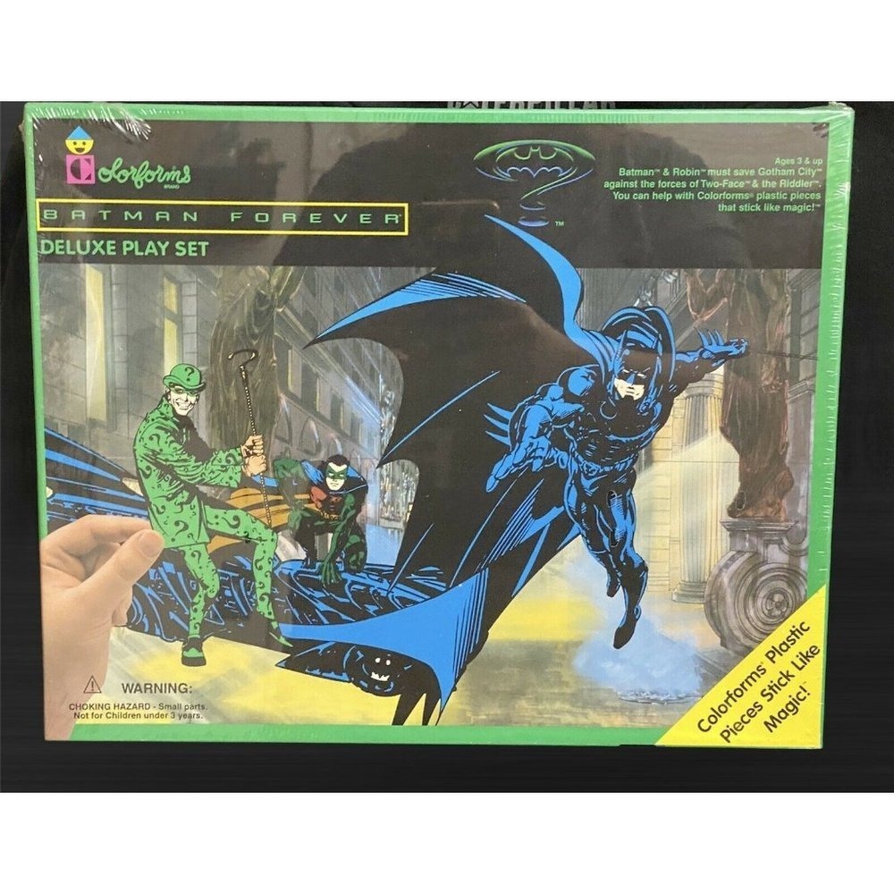 Vintage 1995 Colorforms Batman Forever Deluxe Play Set No. 2413 New Sealed